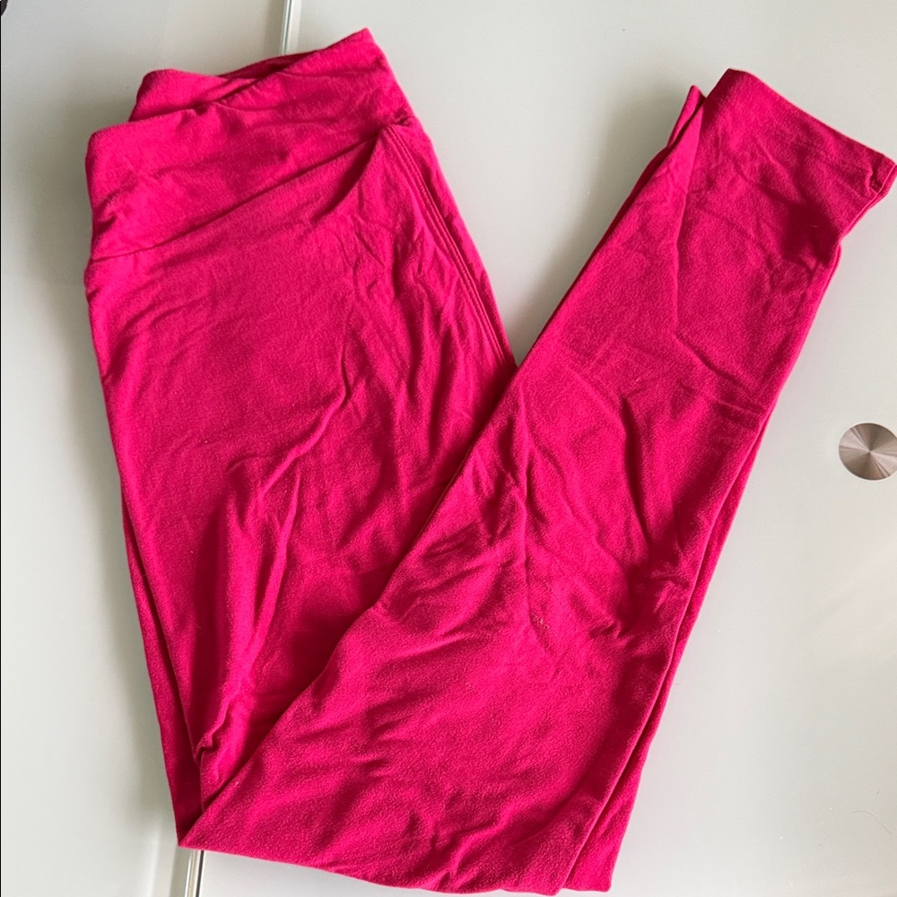 LuLaRoe Vibrant Pink Leggings